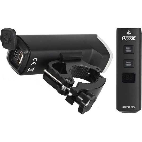 Lampa rowerowa przednia Kastor-III 1500lm, 4800mAh USB-C Prox