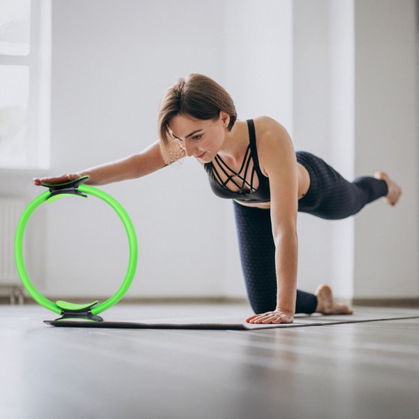 Obręcz do pilatesu, jogi Flow Gymtek - zielona