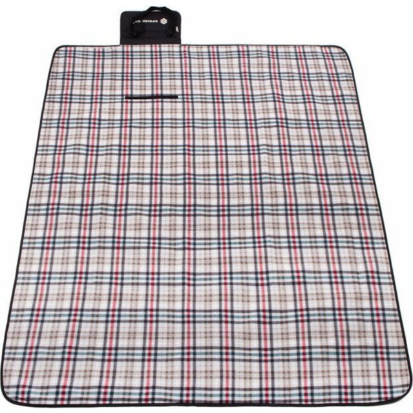 Koc piknikowy z izolacją i kieszonką 180x150cm Springos - multikolor