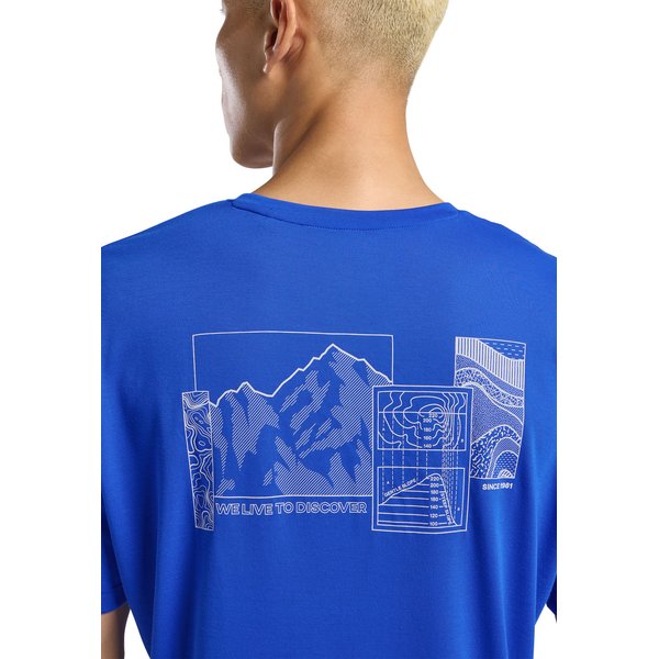 Koszulka męska Vonnan Graphic Jack Wolfskin - vibrant blue