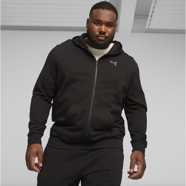 Bluza męska Better Essentials Full-Zip Puma - czarna