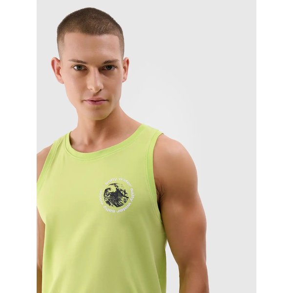 Bezrękawnik męski TSLEM122 4F - soczysta zieleń