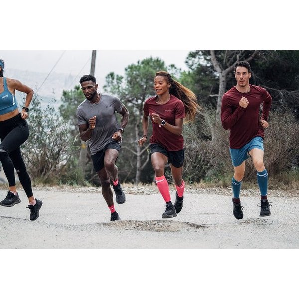 Opaski kompresyjne na łydki The Run Calf 4.0 Cep - pink