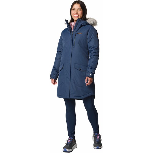 Płaszcz damski Suttle Mountain Long Insulated Columbia - Collegiate Navy