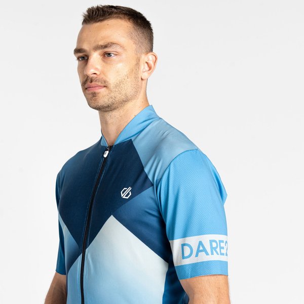 Koszulka rowerowa męska Aep Pedal II Jersey Dare2B - Blastl/HeriBlue