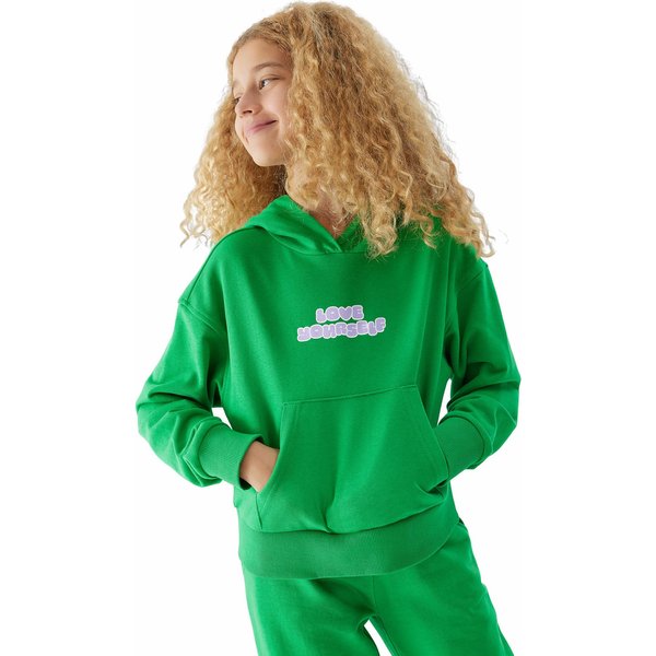 Bluza dziewczęca 4FJAW23TSWSF645 4F - zielony