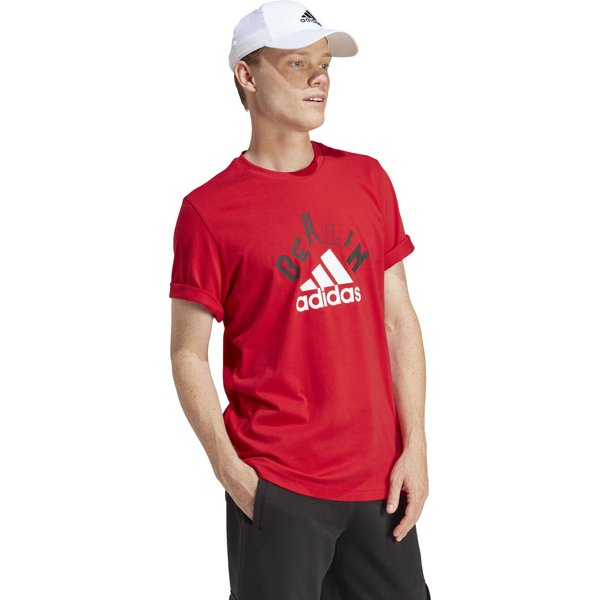 Koszulka męska Graphic Tee Adidas - czerwona