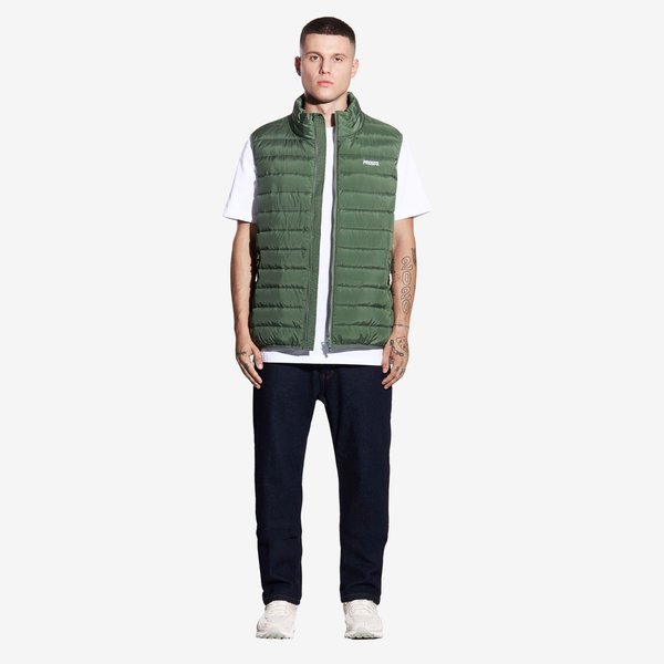 Kamizelka puchowa męska Vest Ultralight Prosto - Dark Green