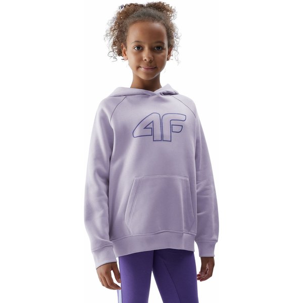 Bluza dziewczęca 4FJAW23TSWSF638 4F - jasny fiolet