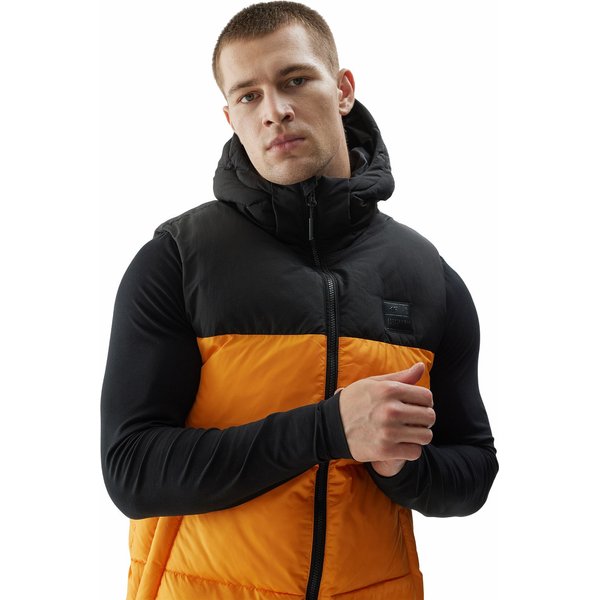 Kamizelka męska 4FAW23TVESM064 4F - pomarańcz