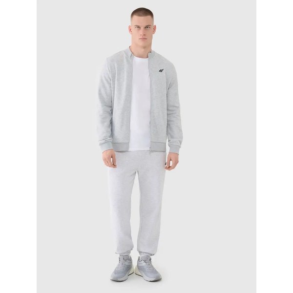 Bluza męska 4FWMM00TSWSM1463 4F - chłodny jasny szary melanż