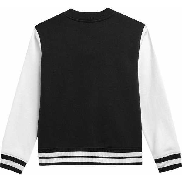 Bluza dziewczęca 4FJAW23TSWSF641 4F - głęboka czerń