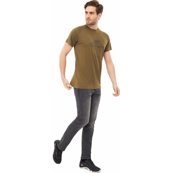 Koszulka męska Likelo Bamboo Viking - khaki