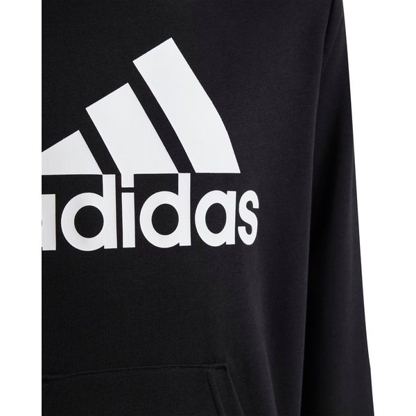Bluza juniorska Big Logo Essentials Cotton Hoodie Adidas - czarna