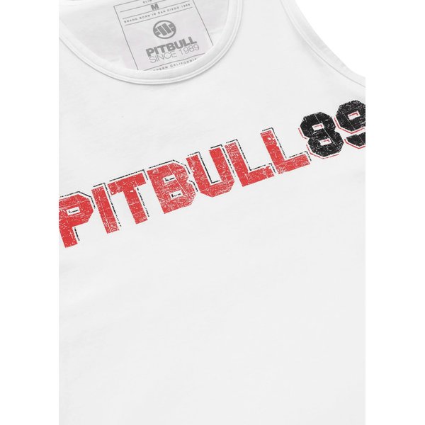 Bezrękawnik męski Tank Top Dog 89 Pitbull West Coast - White