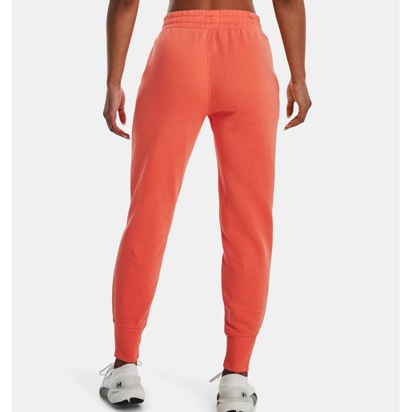 Spodnie dresowe damskie Rival Fleece Joggers Under Armour - After Burn / White