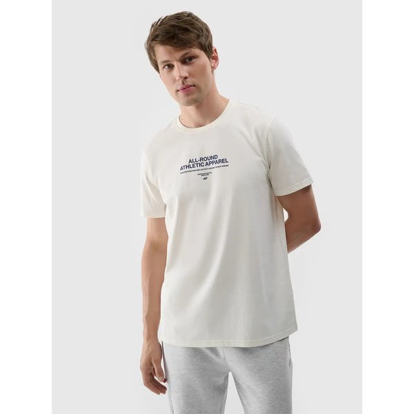 Koszulka męska TTSHM2063 4F - kremowy