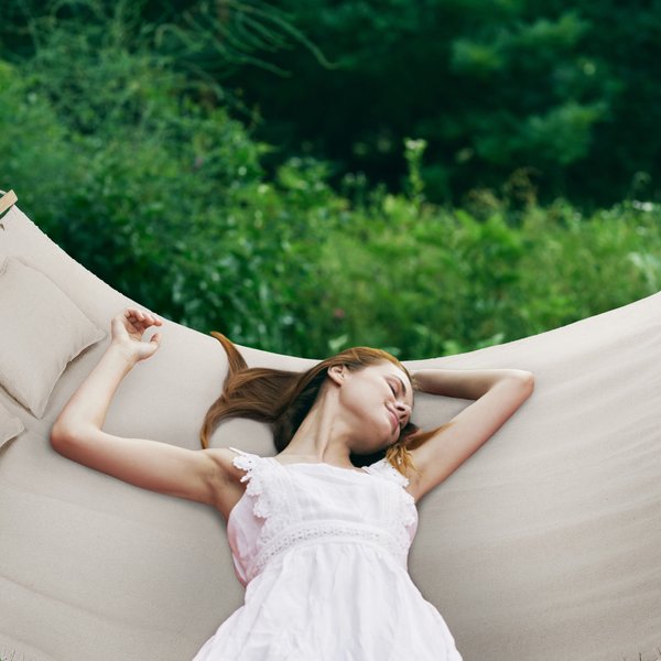 Hamak dwuosobowy Boho Outtec - beżowy