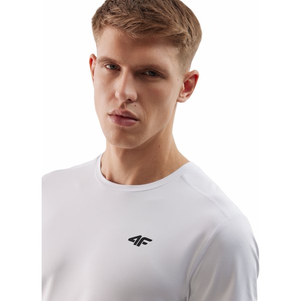 Koszulka męska 4FWSS24TFTSM598 4F - biały