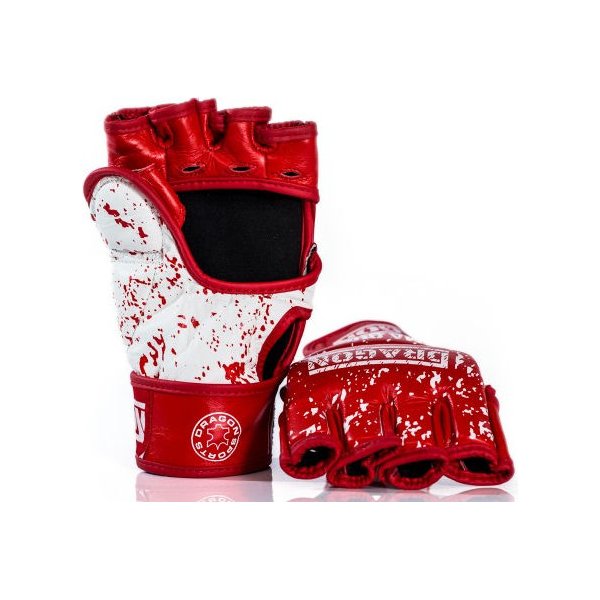 Rękawice grappling Quest MMA Dragon - red
