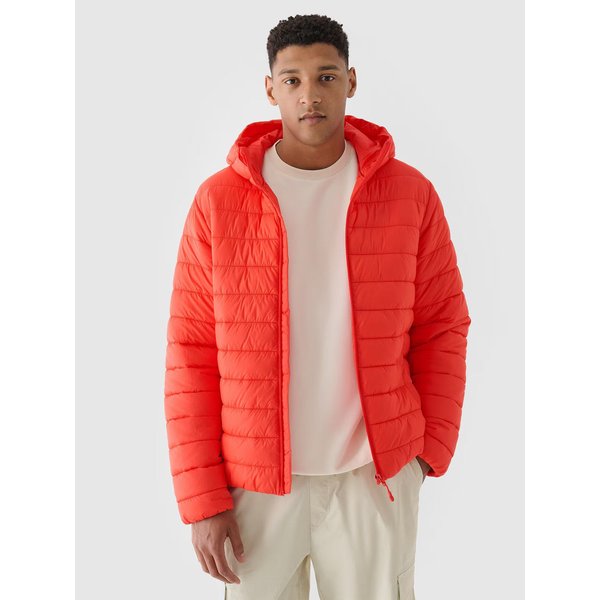 Kurtka puchowa męska TDJAM484 4F - czerwień