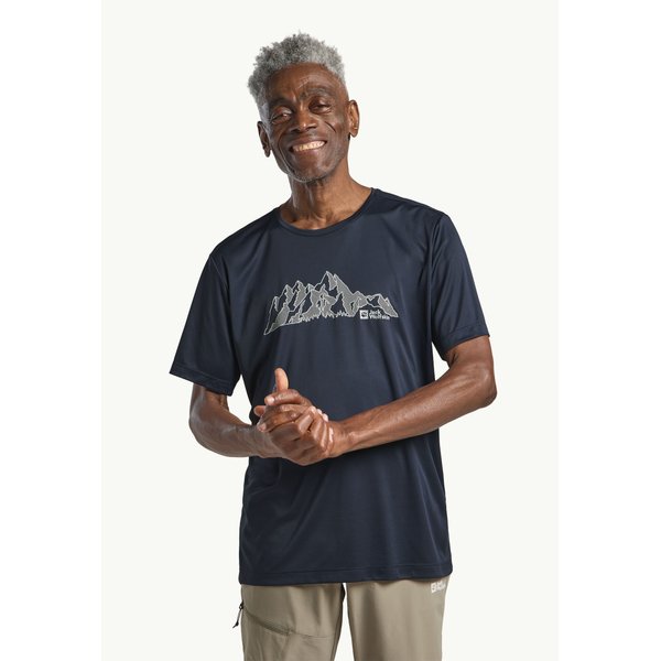 Koszulka męska Peak Graphic Jack Wolfskin - MTN midnight sky