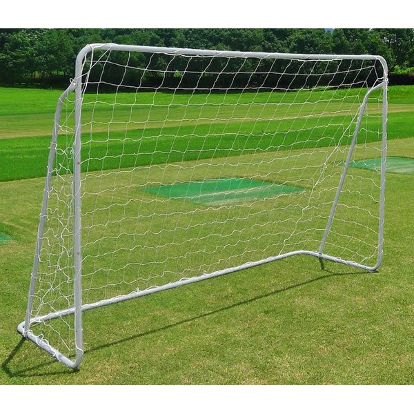 Bramka do piłki nożnej z siatką i tarczą strzelecką 215x152x76cm Enero