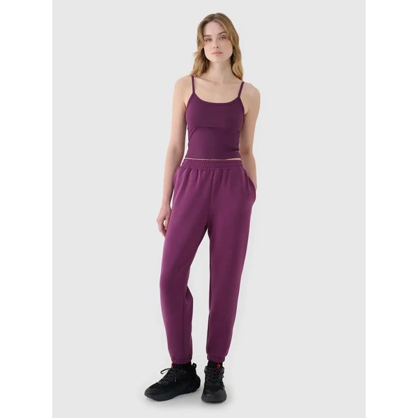 Top damski TSLEF127 4F - ciemny fiolet