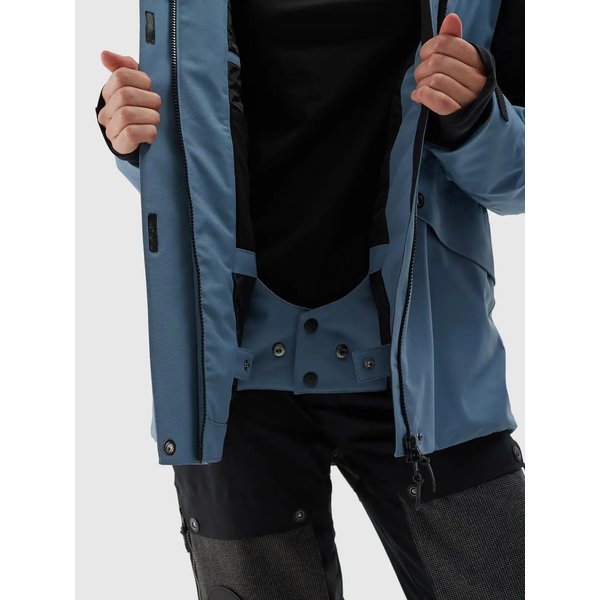 Kurtka snowboardowa damska TTJAF586 4F - denim