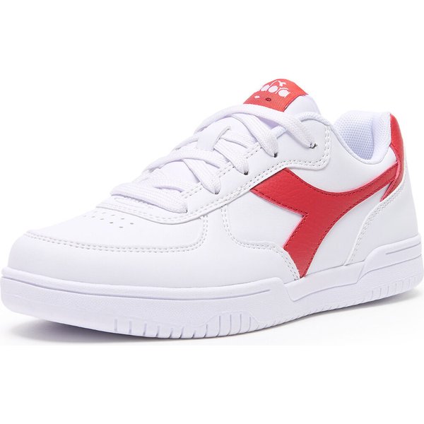 Buty Raptor Low GS Jr Diadora - białe/czerwone
