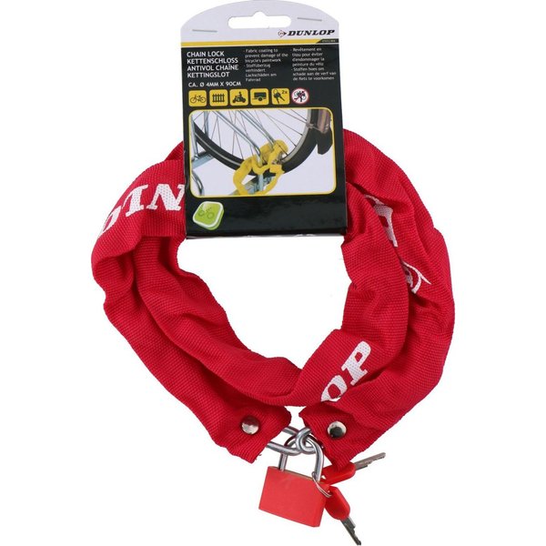 Zapięcie rowerowe Łańcuch na kłódkę 90cm Dunlop