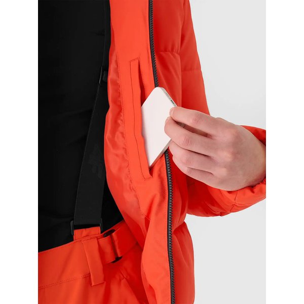 Kurtka narciarska męska TTJAM580 4F - czerwony