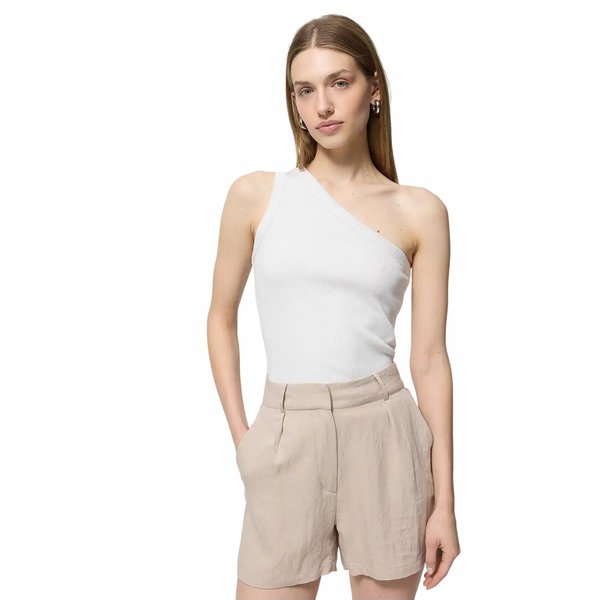 Bezrękawnik damski OTHWSS24TSLEF084 Outhorn - złamana biel