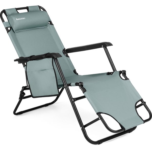 Leżak ogrodowy/plażowy składany Sun Comfort 2w1 Luverno - graphite