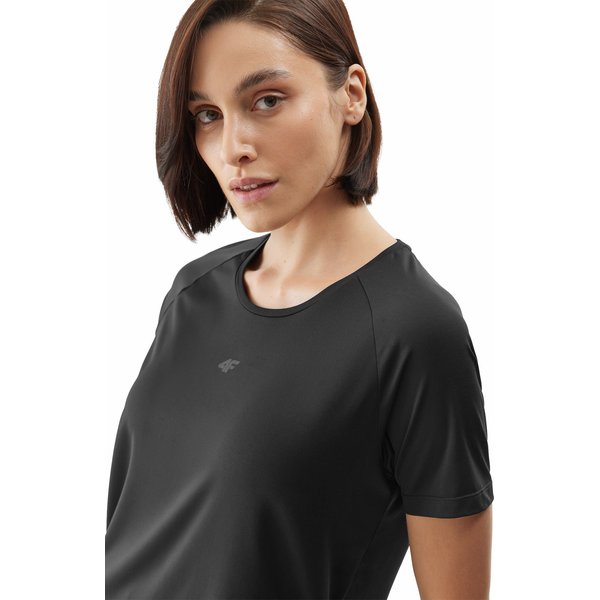 Koszulka damska 4FAW23TFTSF428 4F - głęboka czerń