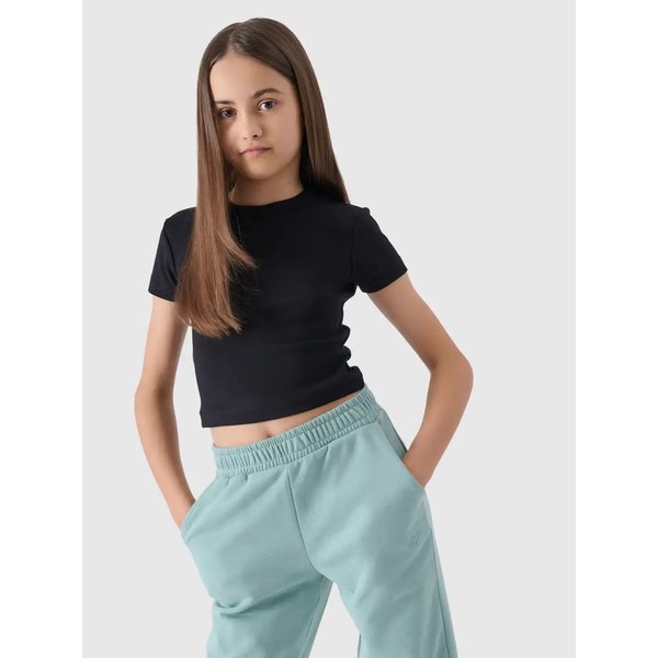 Koszulka dziewczęca TTSHF1852 4F - głęboka czerń