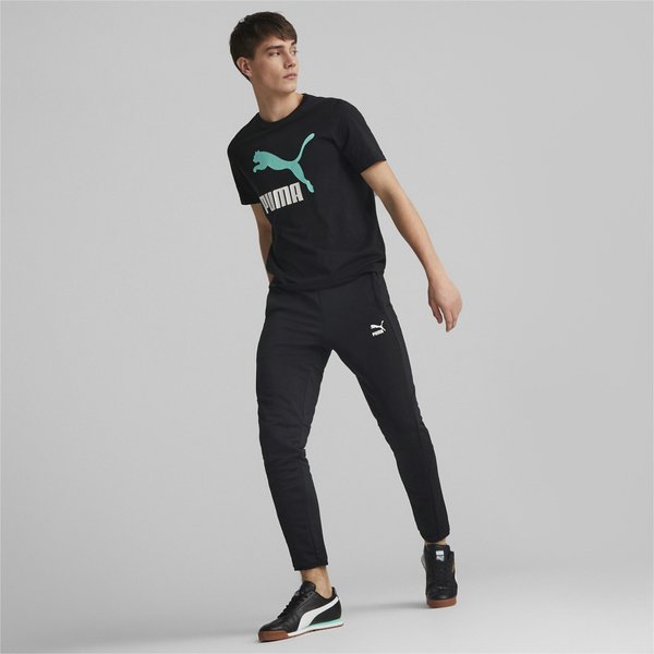 Koszulka męska Classics Logo Puma - Black-Lime