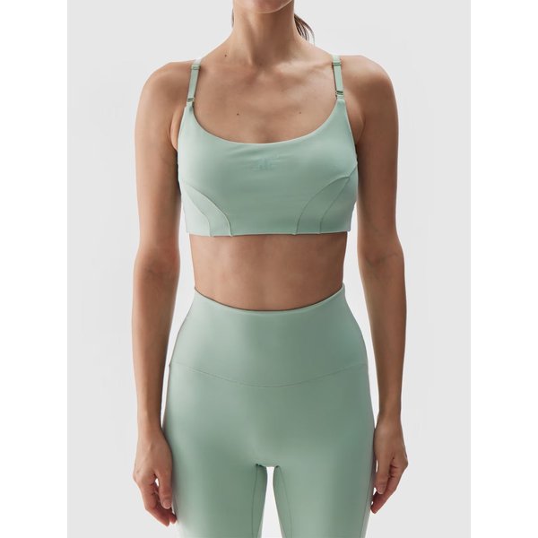 Biustonosz sportowy damski USBAF143 4F - mięta