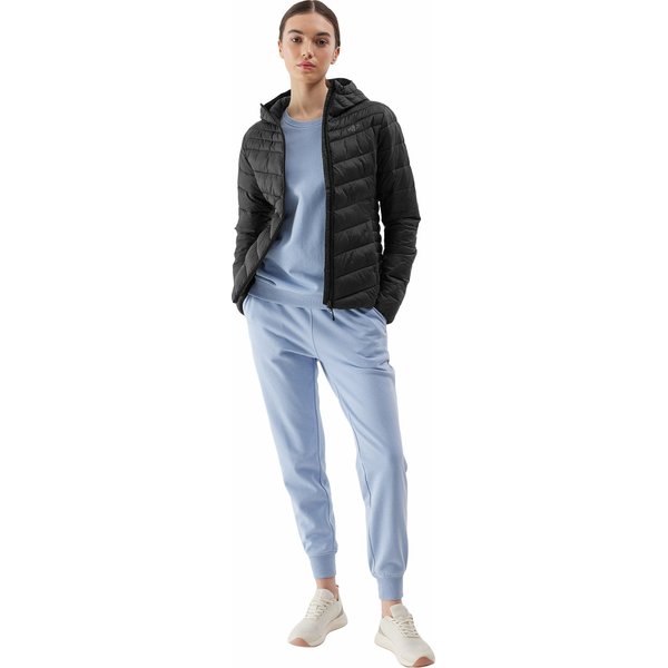 Kurtka puchowa damska 4FWSS24TDJAF351 4F - głęboka czerń
