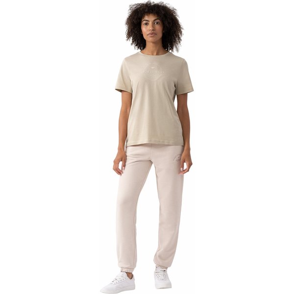 Koszulka damska 4FAW23TTSHF0902 4F - beż