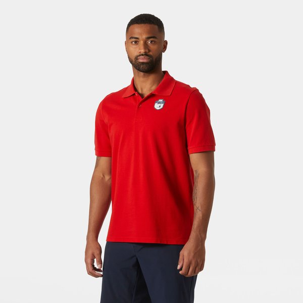 Koszulka męska polo Marstrand Helly Hansen - red