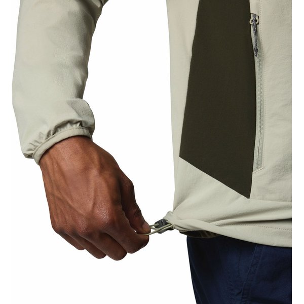 Softshell męski Heather Canyon II Hooded Columbia - safari/greenscape