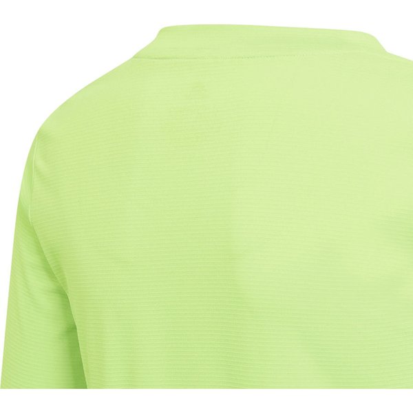 Longsleeve juniorski Team Base Adidas - limonkowy