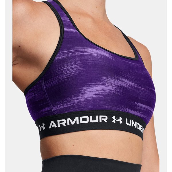 Biustonosz sportowy damski Crossback Mid Print Under Armour