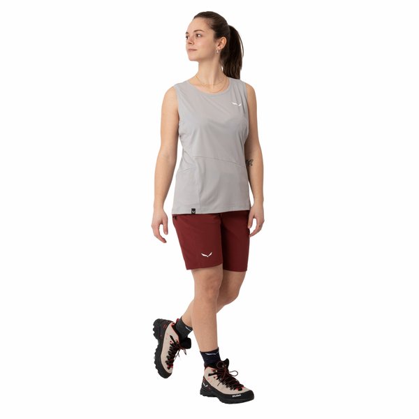 Bezrękawnik, tank top damski Puez Sporty Dry Salewa - syrah