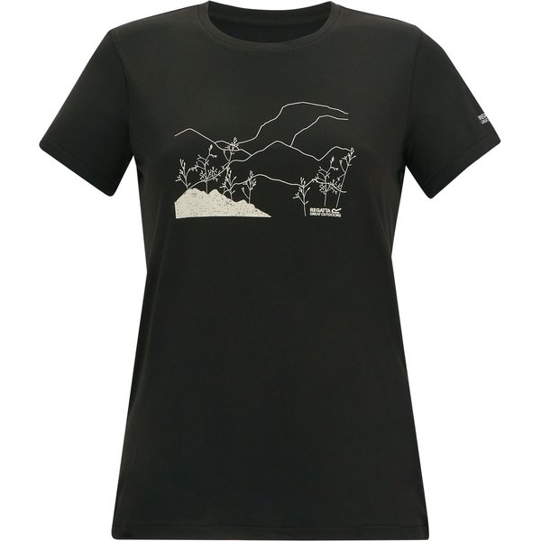 Koszulka damska Fingal Stretch Regatta - black