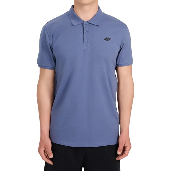 Koszulka męska polo M0770 4F - denim