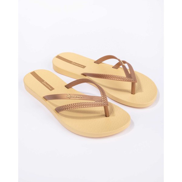 Klapki, japonki Bossa Fem Ipanema - złote