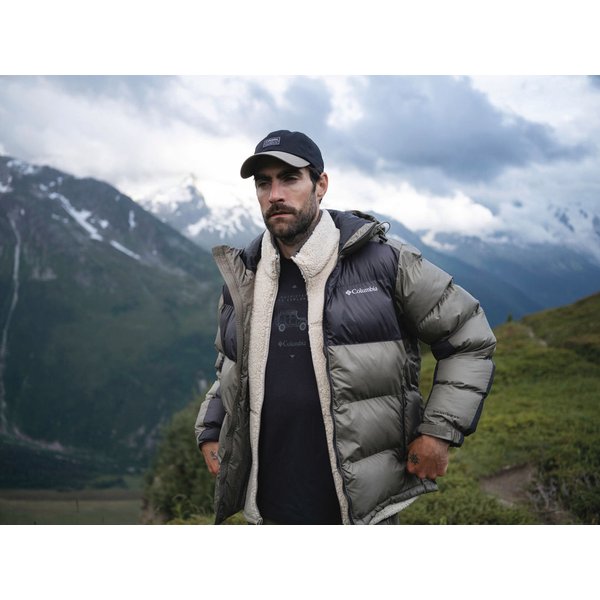 Kurtka puchowa męska Pike Lake II Hooded Columbia - Mountain Blue