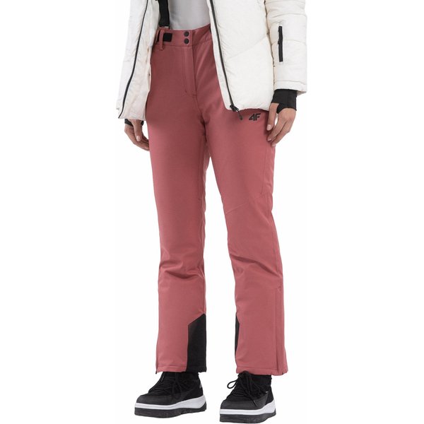 Spodnie narciarskie damskie 4FAW23TFTRF400 4F - ciemny róż